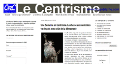Desktop Screenshot of lecentrisme.com